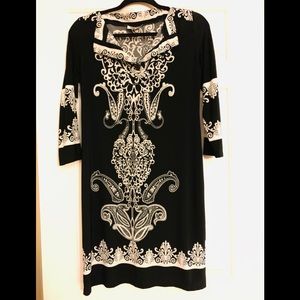 Intermission black and white printed dress